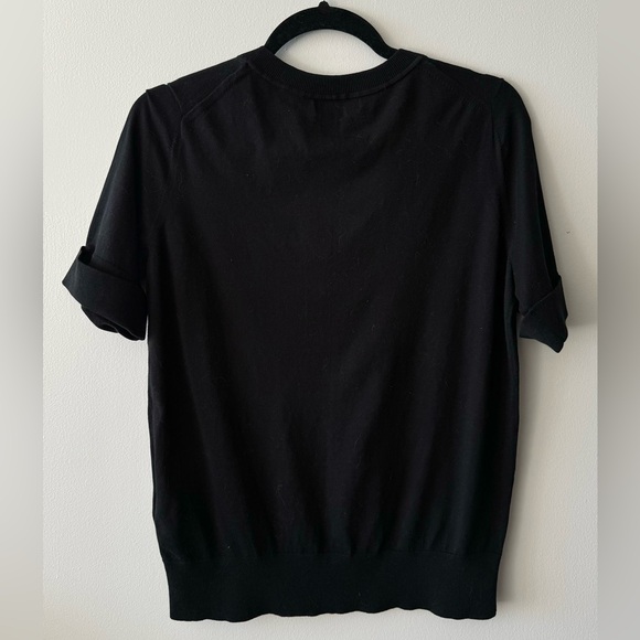 Banana Republic Stretch-Cotton Sweater in Black - Picture 2 of 2